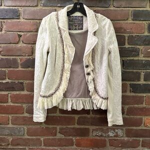Free people Ivory blazer